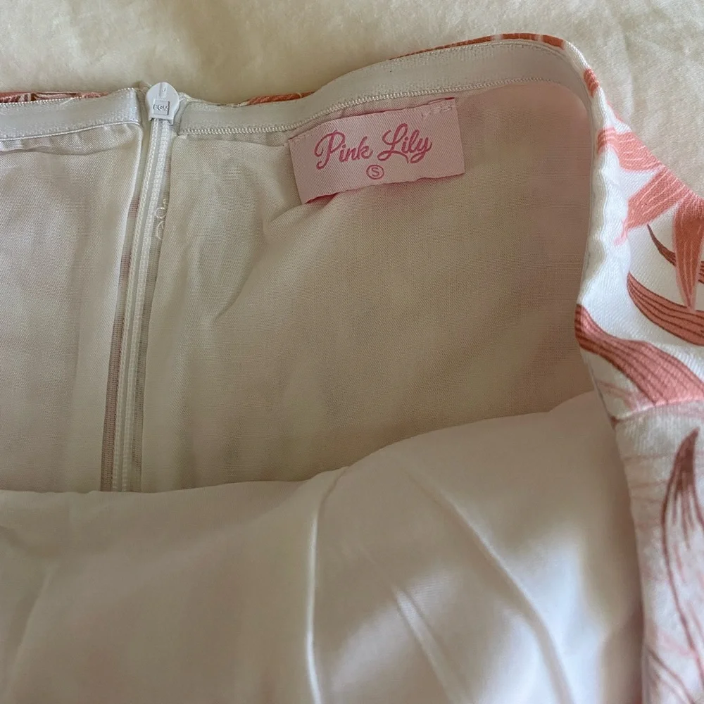 Pink Lily Beside You Pink Palms Jumpsuit - Picture 7 of 7